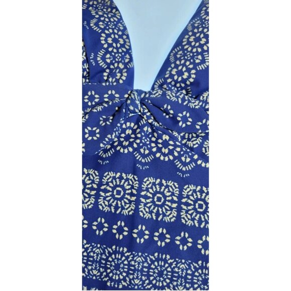 New Robin Piccone Ana One-Piece  Swimsuit size 8 Blue - Picture 4 of 6